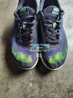 Nike Flex Running Shoes Multi Color Size 9