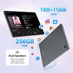 Android Tablet 19GB RAM 256GB Storage