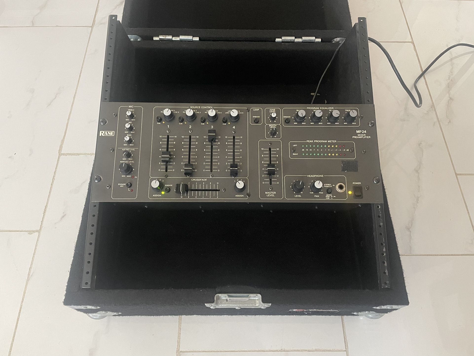 RANE MP-24 DJ MIXER Preamplifier With Odyssey Case