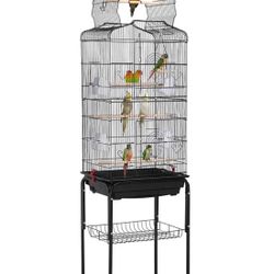 64 inch open top metal cage black