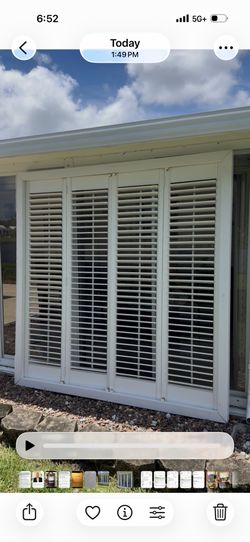 Plantation Shutter In Frame 79X79