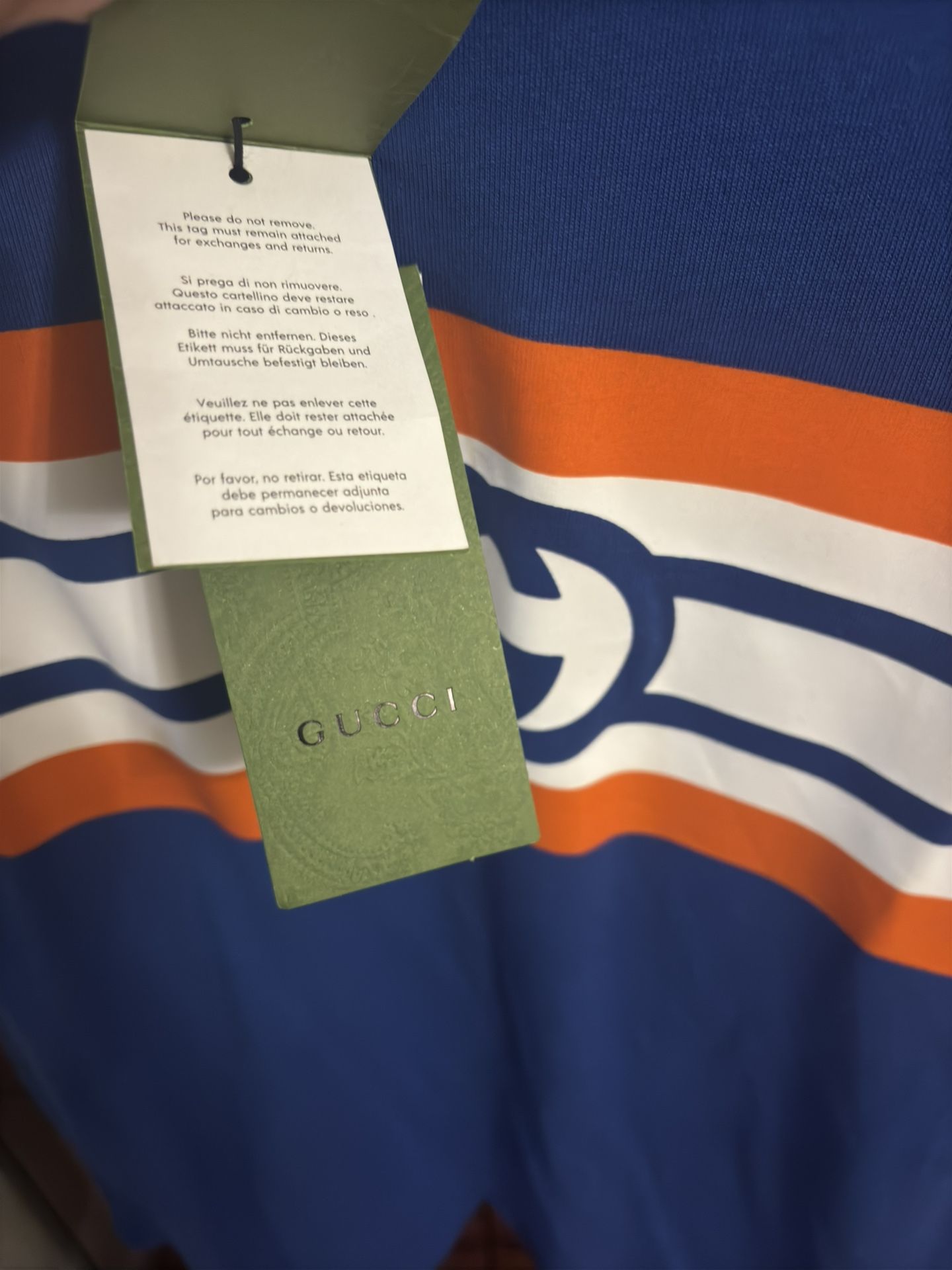 Gucci Interlocking G Striped T-shirt Authentic New Size Medium