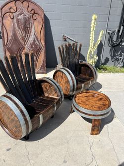 Barrel Chair Set