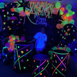 Neon Bday Decoration