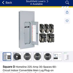 Main Electrict Panel Box 225AMP  60 Space Value Pack