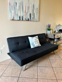 Beautiful Black Futon from Ashley Furniture LIKE NEW !!
