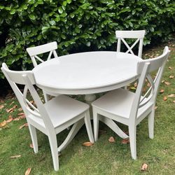 Ikea Ingolf Round Table and chairs