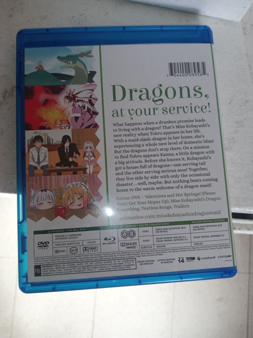 Miss Kobayashi's Dragon Maid Complete First Season Anime Series