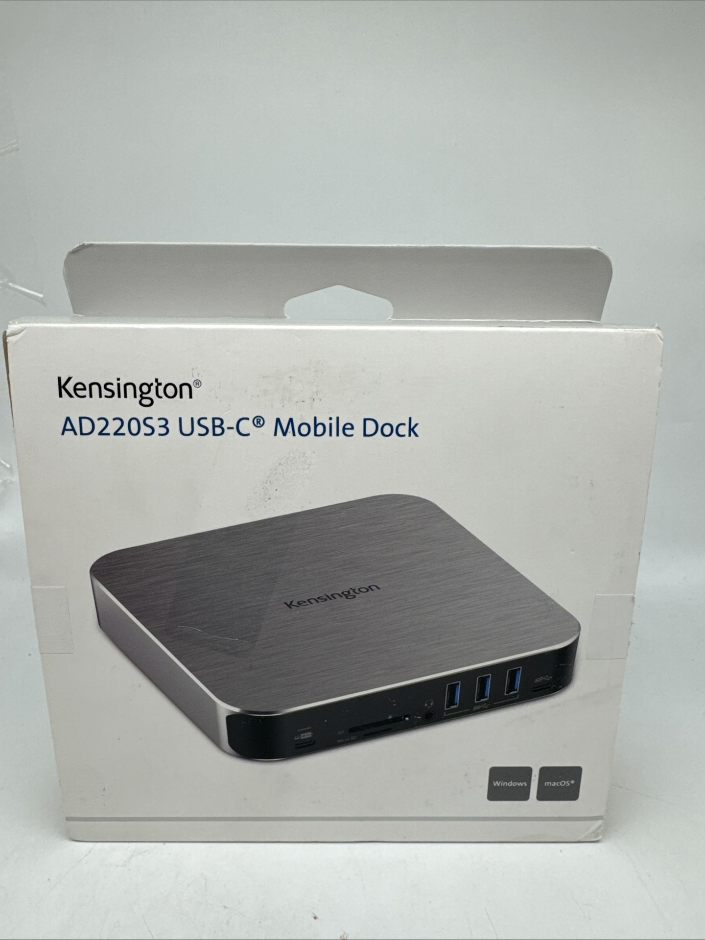 Kensington AD220S3 Dual Display Dock MacBook M1 M2 M3 M4 USB-C HDMI 85W