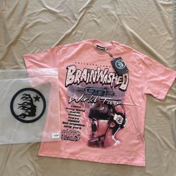 Hellstar Brainwash T-Shirt Size Large NFC Tag