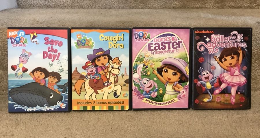 Dora the Explorer DVDs - set of 4