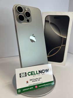 iPhone 16 pro max aT&T  256gb Silver