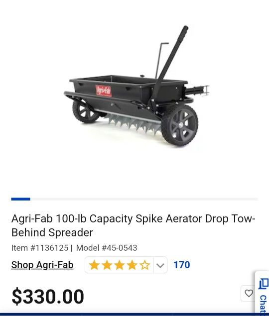 Craftsman 100lb Poly Drop Spreader/Spike Aerator