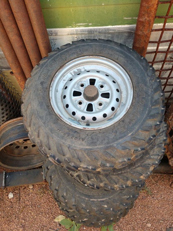 Four tires and rims for a Honda 4wheeler for Sale in