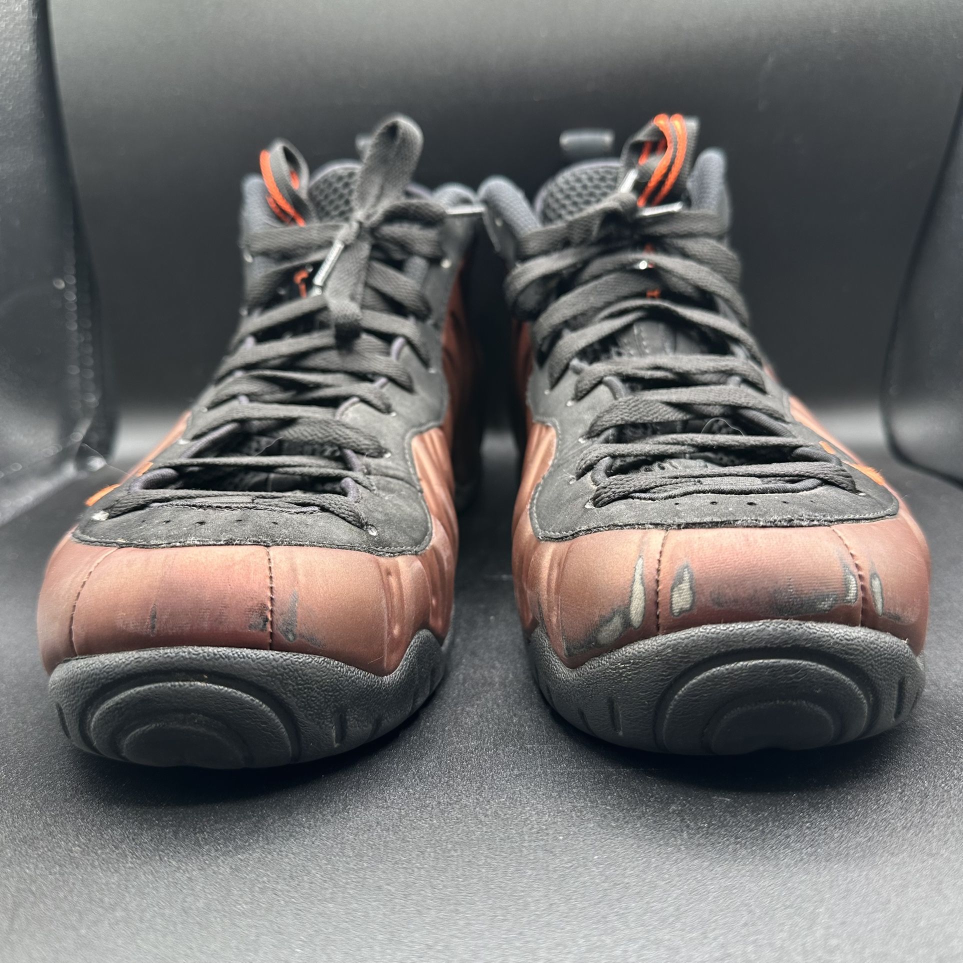 NIKE AIR FOAMPOSITE PRO USED SZ 10.5 COLOR SHIFT HYPER CRIMSON 
