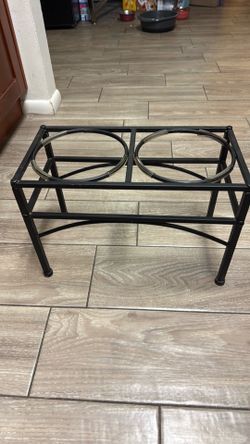 Dog bowl stand $15