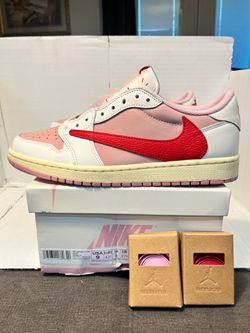 Nike Jordan 1 Low Travis Scott Tropical Pink Shoes Size 9 Men + More