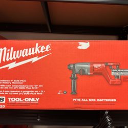 Milwaukee m18 1” sds plus rotary Hammer