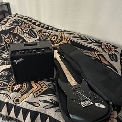 Electric guitar & amp