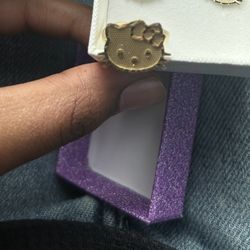 10k Gold Hello Kitty Ring 