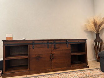 Rustic Barn Door TV Console / Entertainment Center