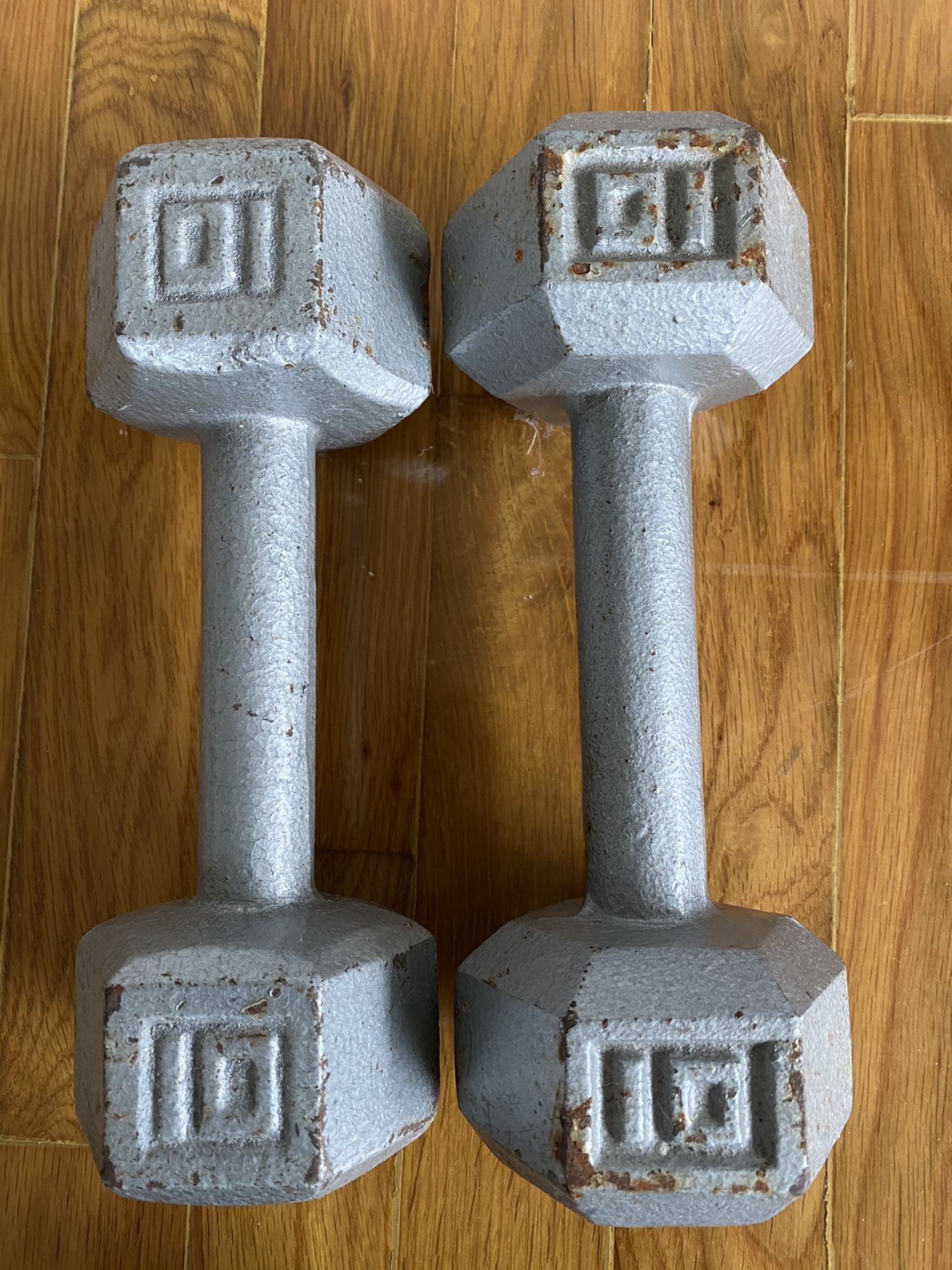 10 lbs used dumbbells-pending sale