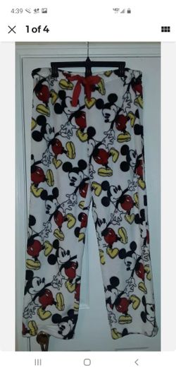Women Disney Mickey Mouse Fleece Sleepwear Pants 2X (18W-20W)