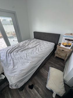 Queen Size Upholstered  Bed Frame