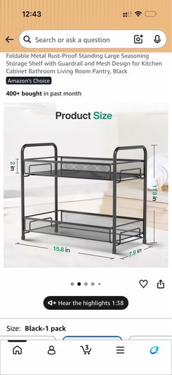 rack for seasonings 2 tier