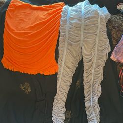 Pants And Skirt Or Tube Top 