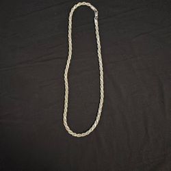 .925 Silver Rope Chain 18 Inch