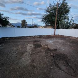 White Vinyl Fence