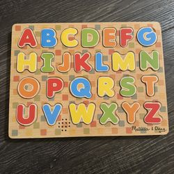 Melissa & Doug Alphabet Sound Puzzle - Wooden Puzzle with Sound Effects