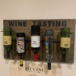 Vintage Wine Bottle Display 