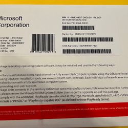 Window 11 Home DVD & Product Key