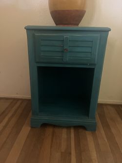 Teal Side Or Entry Table