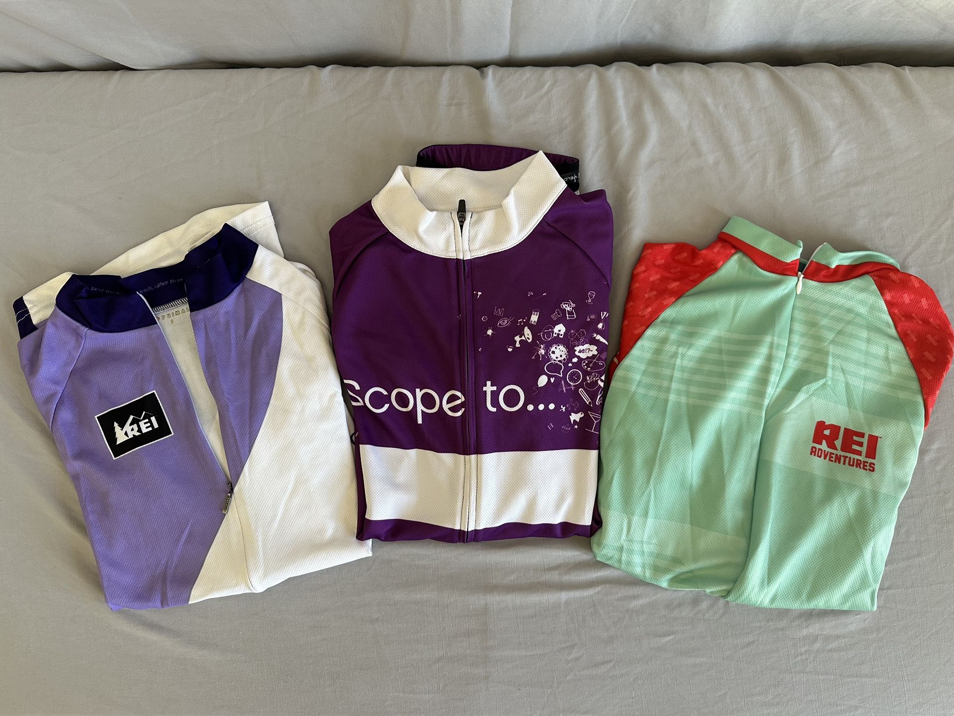 Pack of 3 Womens Cycling Jersey Shirts - Size Small