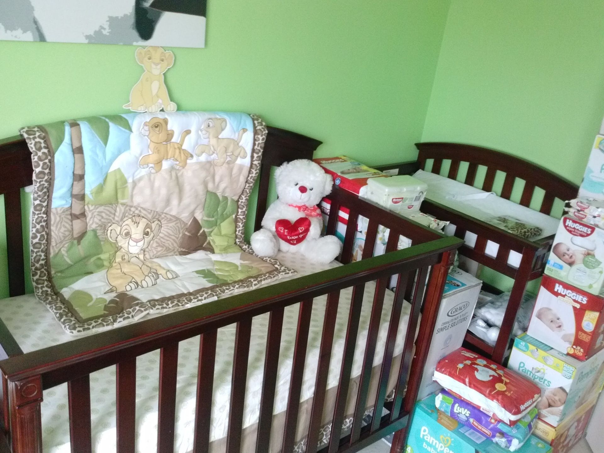 Crib and Changing table