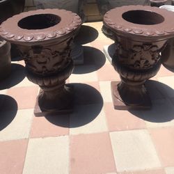 New Flower Pots Made Out Of Cement 