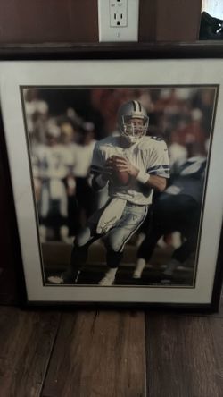 16x24 Signed photo by Troy Aikman