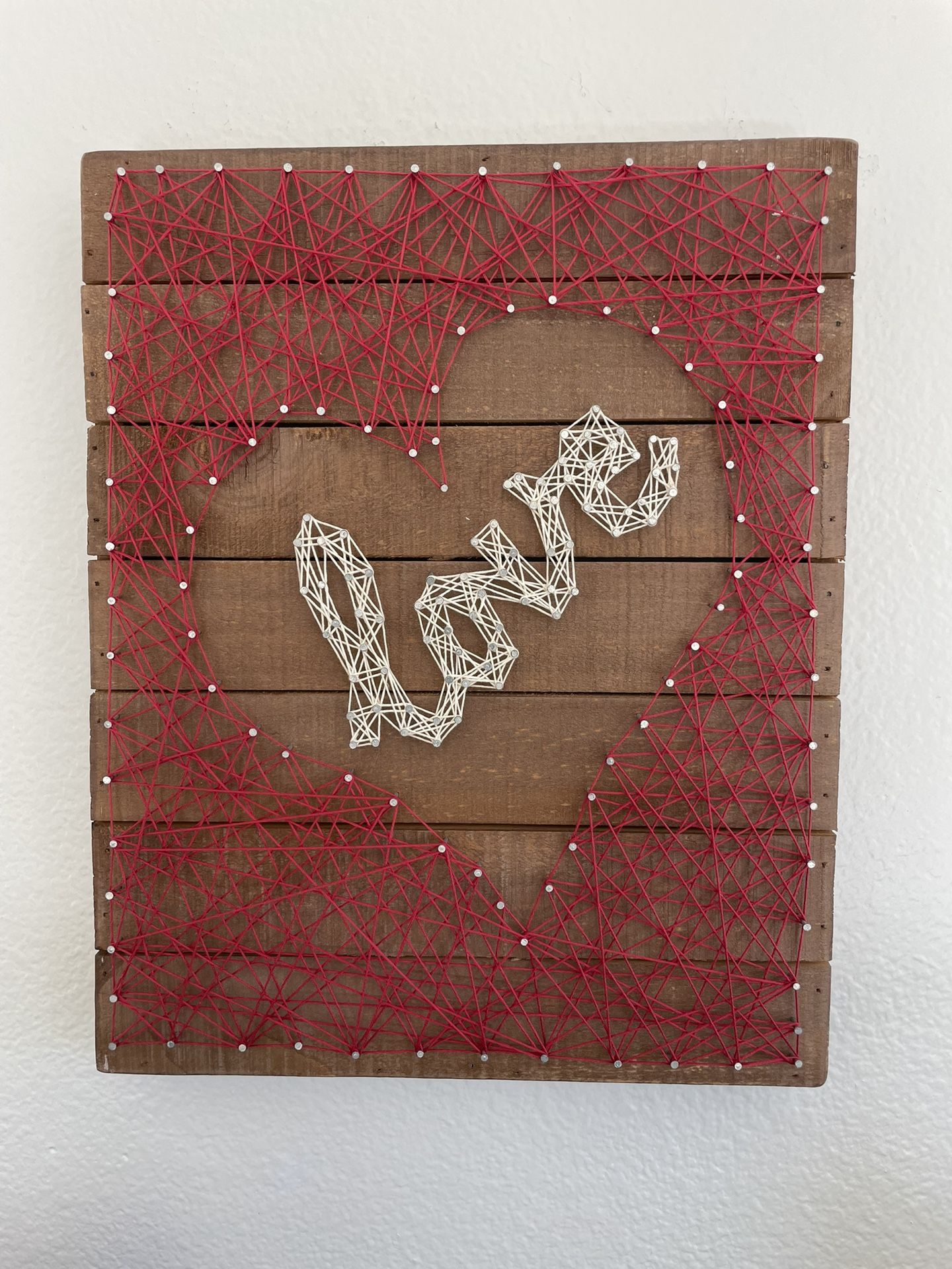 Wall Art “Love” 12” Wide 12” High 1.75 Deep
