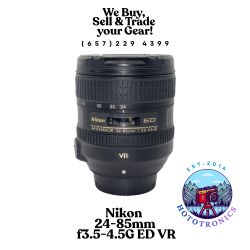 Nikon AF-S NIKKOR 24-85mm f/3.5-4.5G ED VR Lens