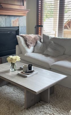 West Elm Santa Rosa Rectangle Coffee Table