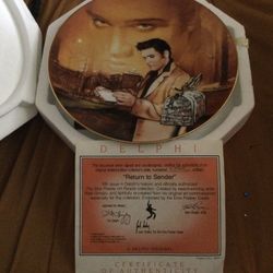 Elvis Collector Plate #4600C “Return To Sender”