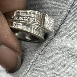 14k White Gold Engagement Ring 