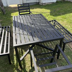 Patio Table Set All Metal $350.