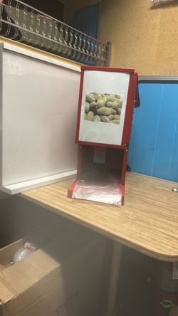 Red Nut Dispenser Machine with Display Panel