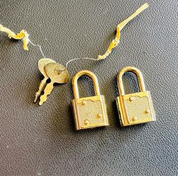 Mini Gold Padlocks with Keys