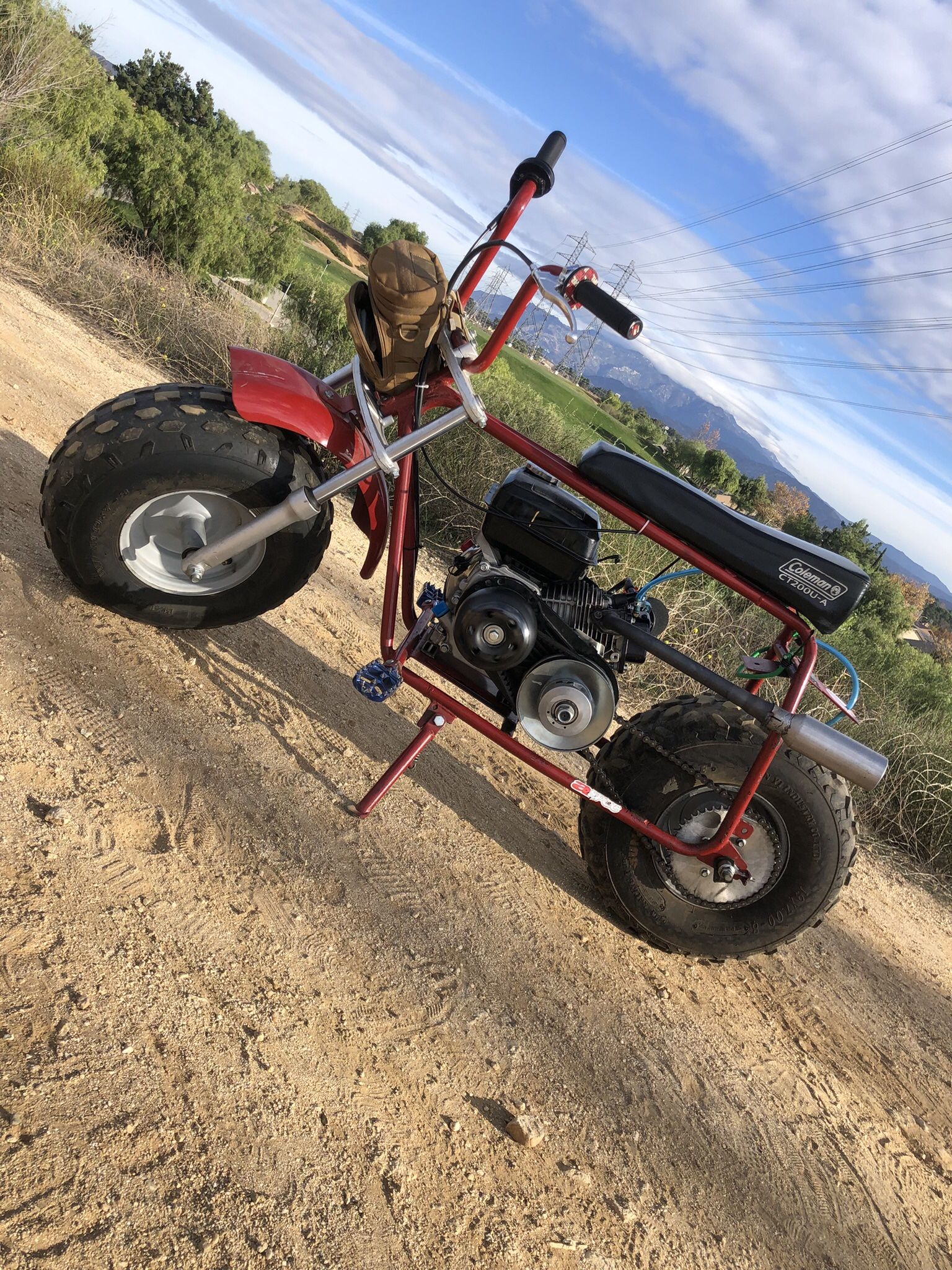 Running Built Mini Bike Coleman CT200u