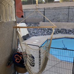 Hanging Planter And Hammock Swing 